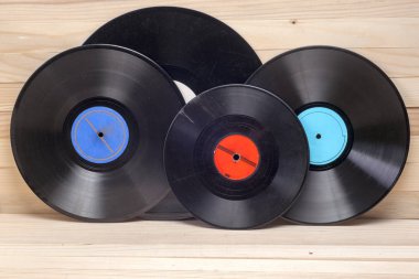 Vinil kaydı. Metin için yer kopyalayın.