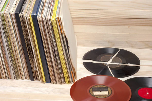 Vinyl record. Ruimte voor tekst kopiëren. — Stockfoto