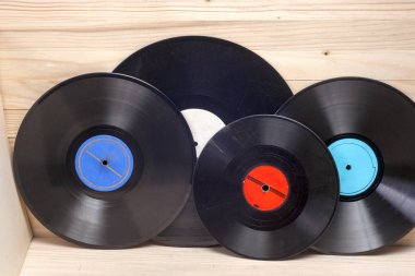 Vinil kaydı. Metin için yer kopyalayın.