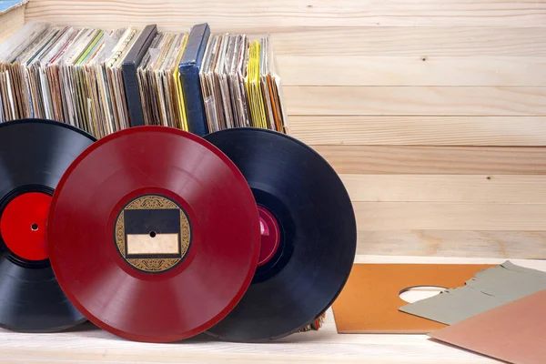 Vinyl record. Ruimte voor tekst kopiëren. — Stockfoto