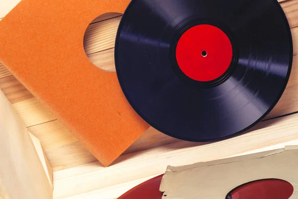 Vinyl record. Ruimte voor tekst kopiëren. — Stockfoto