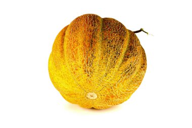 Beyaz kırpma yolu üzerinde izole kavun