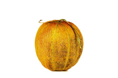 Beyaz kırpma yolu üzerinde izole kavun