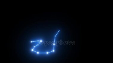 Parlak ışıkta şekillendirme zodyak Scorpio Star takımyıldızı