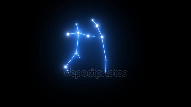 Sternbild Gemini Sternbild bildet sich im gleißenden Licht