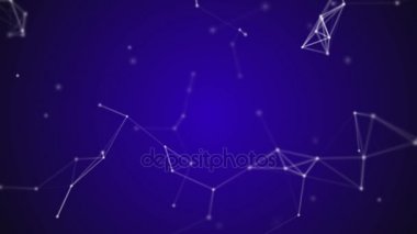 Pleksus mor mavi arka plan üzerinde