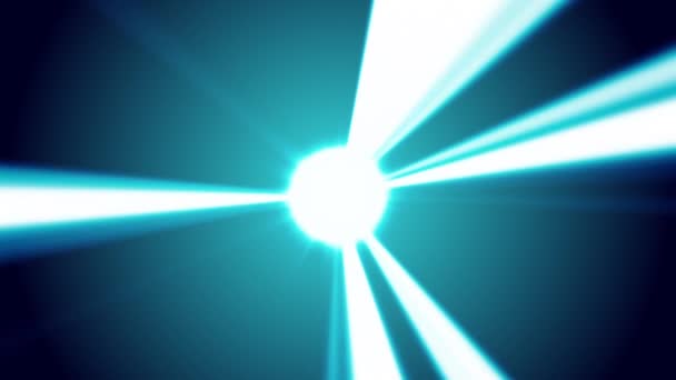Фон светящихся световых лучей сферы — стоковое видео