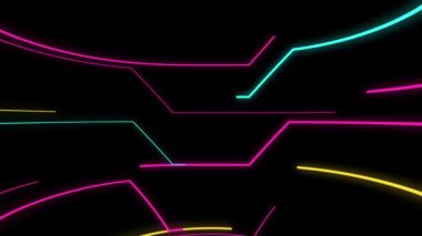 Işıklar ve Retro bilim kurgu arka plan renkleri