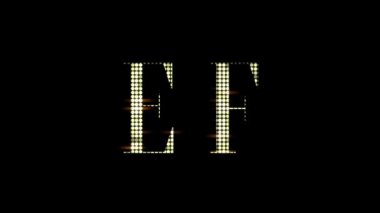 Göz alıcı Shinning Alfabe harf Abc A'dan Z'ye