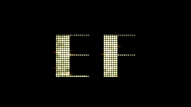 Lettres de l'alphabet Shinning glamour à la mode Abc A-Z 