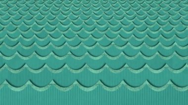 Tiyatro hareketli karton deniz arka plan dalgalar