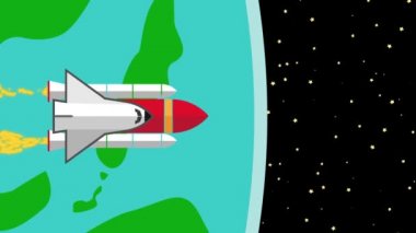 Dünya Gezegeni'ndenim uzaya uçan uzay aracı Servisi