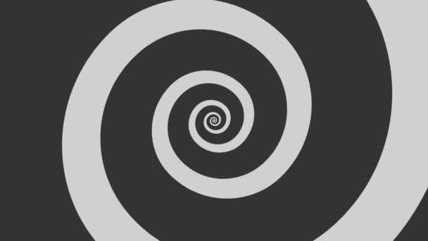 Dessin animé spirale tournant dans une boucle — Video