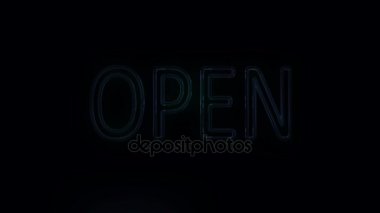 Açık oturum açma Neon tarzı