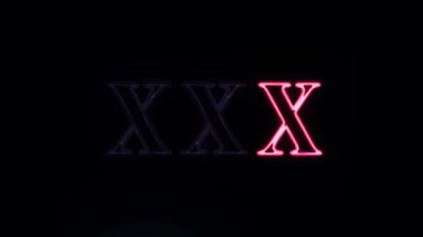 XXX oturum açma Neon tarzı