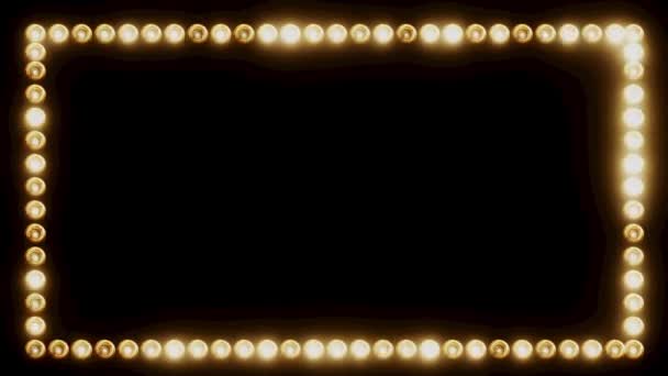 Cadre d'ampoules pour une bordure de film 