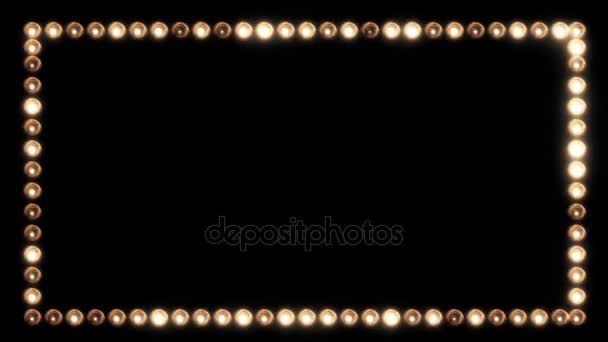 Cadre d'ampoules pour une bordure de film 