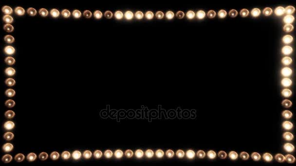 Cadre d'ampoules pour une bordure de film 