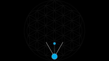 Hayat ağacı hayat arka plan bir çiçek üzerinde Kabala 10 Sephirot