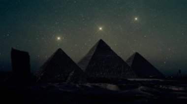 Giza piramitleri uyumlu Orion takımyıldızı yönünde yıldız