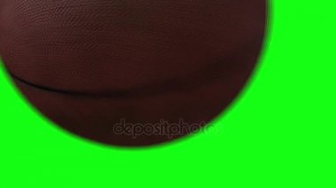 Basketbol Video geçiş bir dizide bir dizide bir yeşil ekran arka plan için mavi bir arka plan Video geçiş için