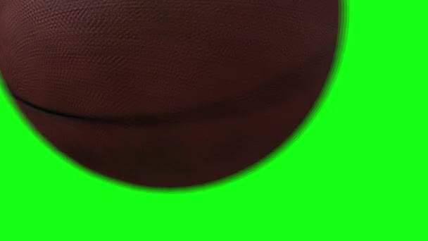 Basketbal Video přechod pro televizní pořad na modrém pozadí Video přechodu pro televizní pořad na pozadí obrazovky zelené — Stock video