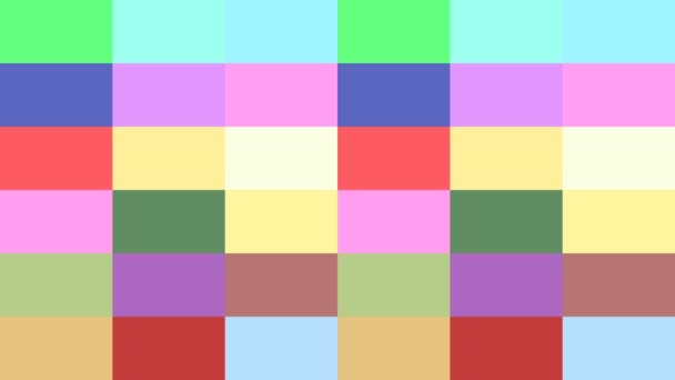 Rectangles colorés fond clignotant — Video