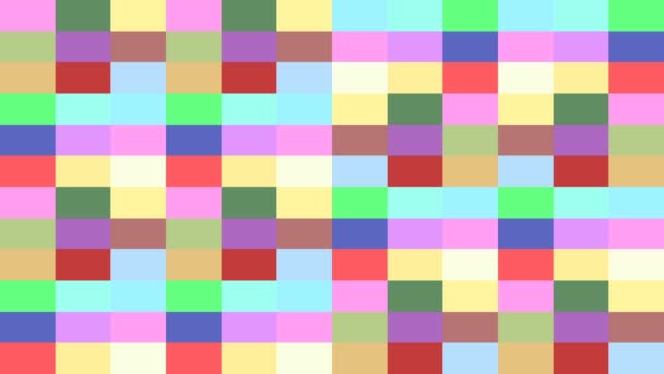 Retângulos coloridos fundo mudando de cores — Vídeo de Stock