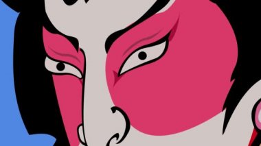 Dramatik Japon Kabuki karakter