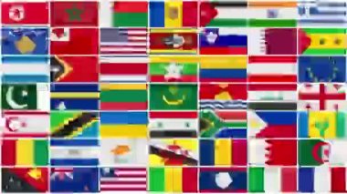 Dünya ülkeler bayrakları arka plan