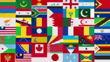 Tüm ülkelerin bayrakları arka plan