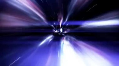 Bir solucan deliği girdap seyahat