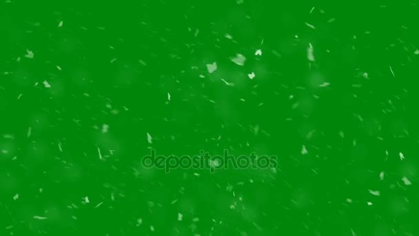 Les retombées nucléaires sur un fond d'écran vert 