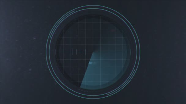 Inimigo Entrada Exibição Radar — Vídeo de Stock