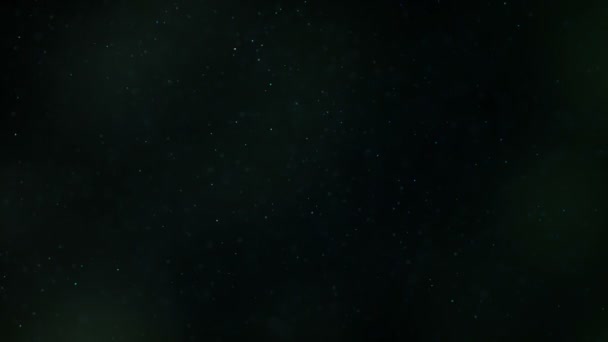 Чарівна Атмосфера Вітряних Частинок Темному Просторі — стокове відео