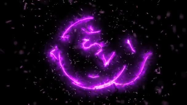 Ajna Trzecie Oko Chakra Symbol Formowania Energii — Wideo stockowe
