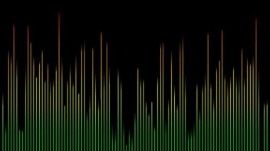 Renk ekolayzer dalga ince çizgiler ile