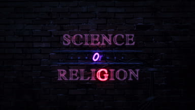 Bilim veya din Neon tabela