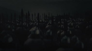 Viking Ordusu Şimşek Fırtınası Altında Savaşa Hazır