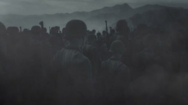 Amerikan birlikleri savaşa hazırlanıyor.