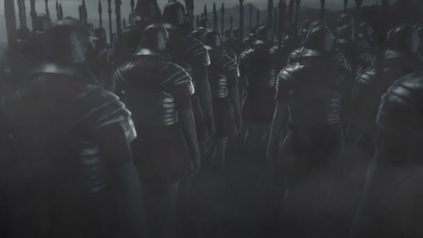 Legion Rzymski Gotowy Wojny — Wideo stockowe