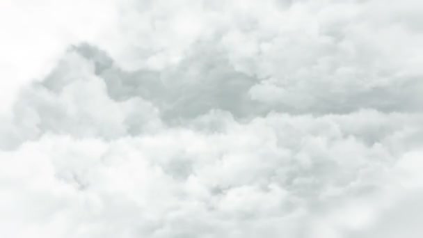 Πετώντας Μέσα Από Πυκνά Σύννεφα Στο Βρόχο Χωρίς Ραφή — Αρχείο Βίντεο