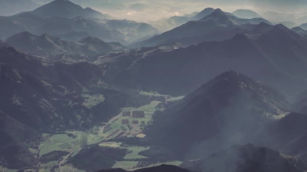 Römische Legionärsformation Antiken Römischen Militärlager Aus Der Luft — Stockvideo