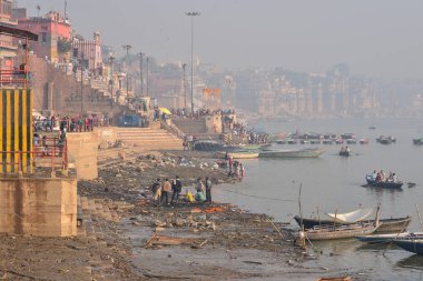 Banka Ganj Varanasi, Hindistan. Aralık 2015