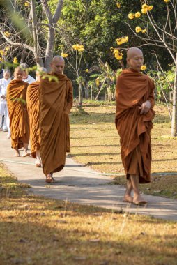 Vipassana, Tayland 'da. Pai şehri bölgesi. 12 Nisan 2019