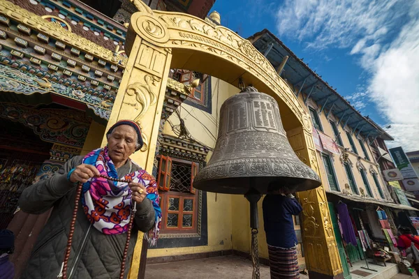 Большая Ступа Катманду Непал Декабрь 2014 — стоковое фото