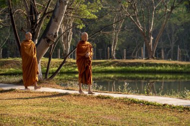 Vipassana manastırda. Tayland. Chiang Mai şehri. 15 Şubat 2019
