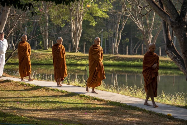 Vipassana Στο Μοναστήρι Ταϊλάνδη Στην Πόλη Τσιάνγκ Μάι Φεβρουαρίου 2019 — Φωτογραφία Αρχείου