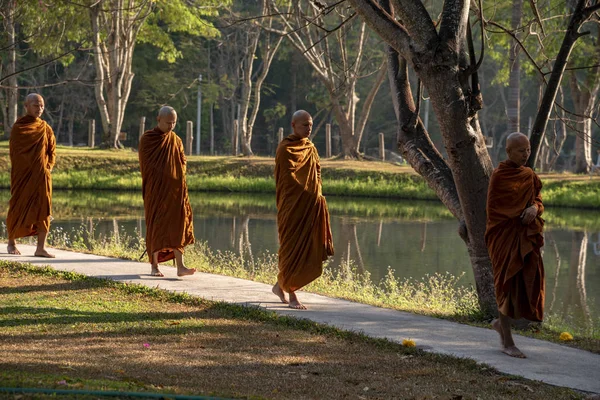 修道院里的Vipassana 清迈市 2019年2月15日 — 图库照片