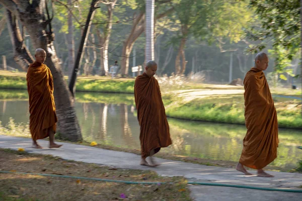 Vipassana Nel Monastero Thailandia Chiang Mai City Febbraio 2019 — Foto Stock